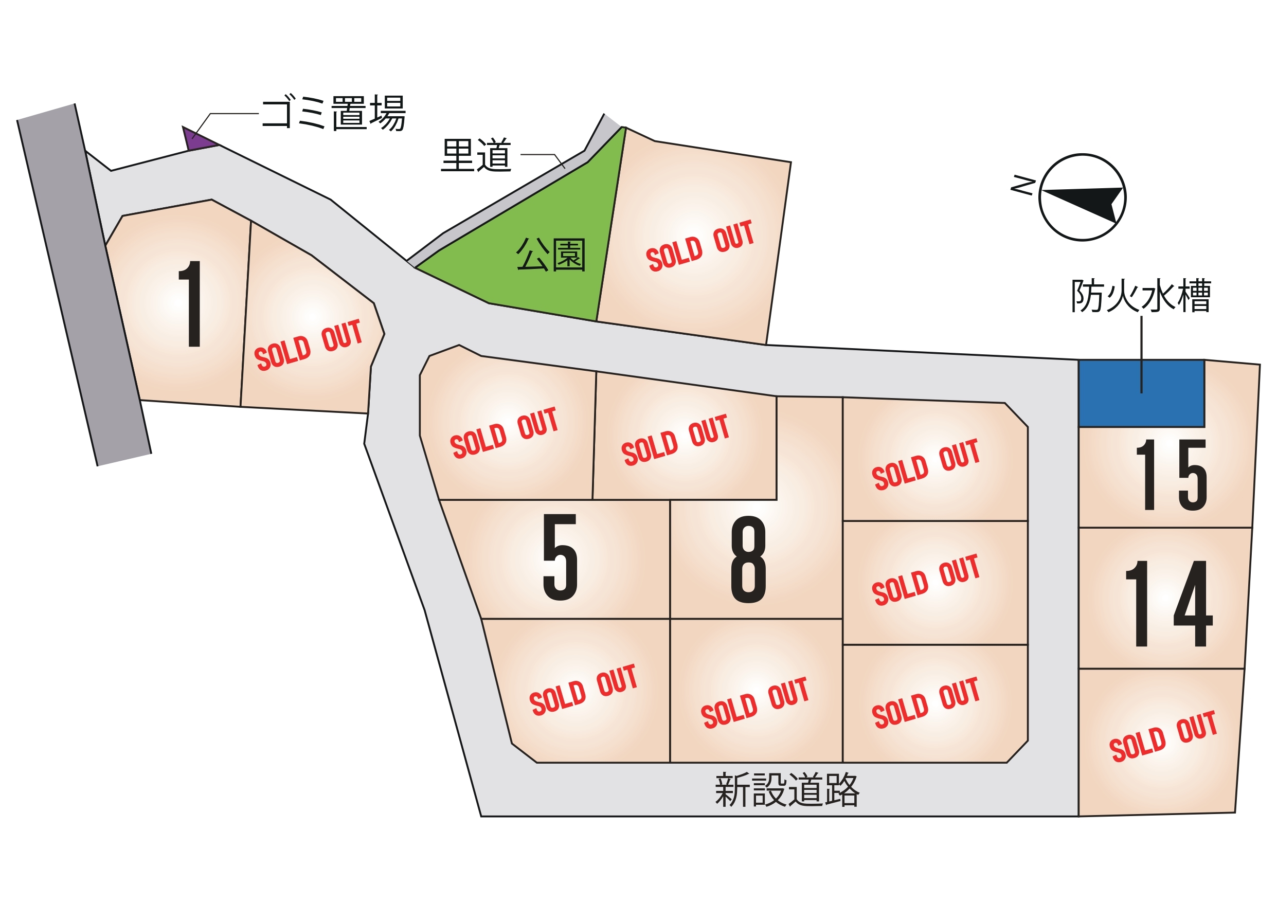 東区 画図町下無田 全15区画【⑮号地】