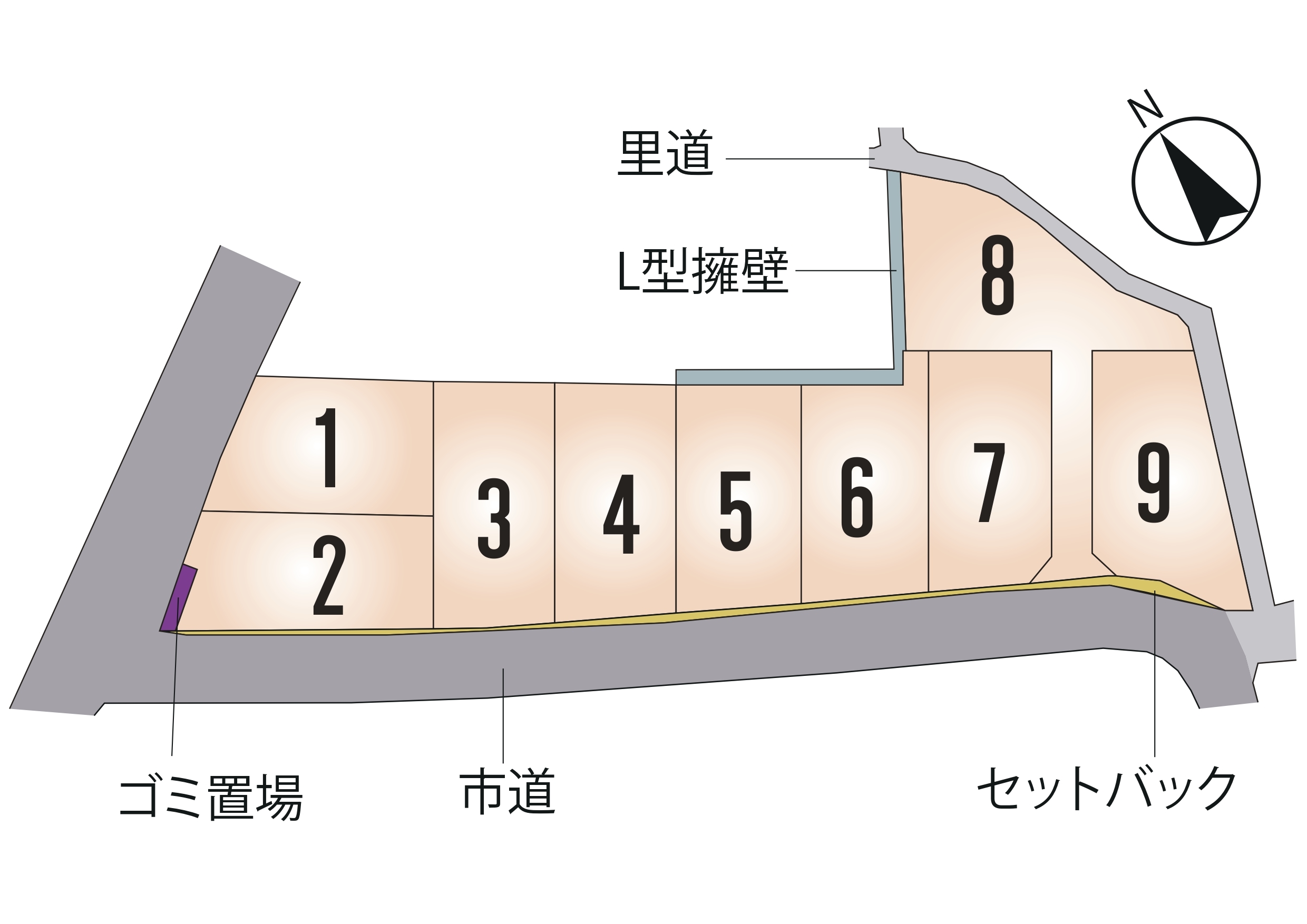 合志市 上庄 全9区画【①号地】